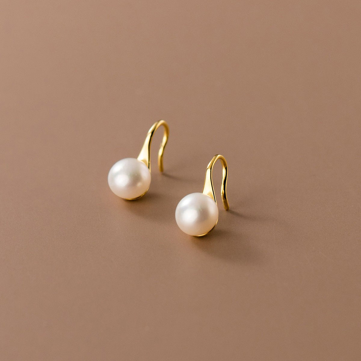 Danaya Pearl Drop Gold Earrings - Beautiful Earth Boutique