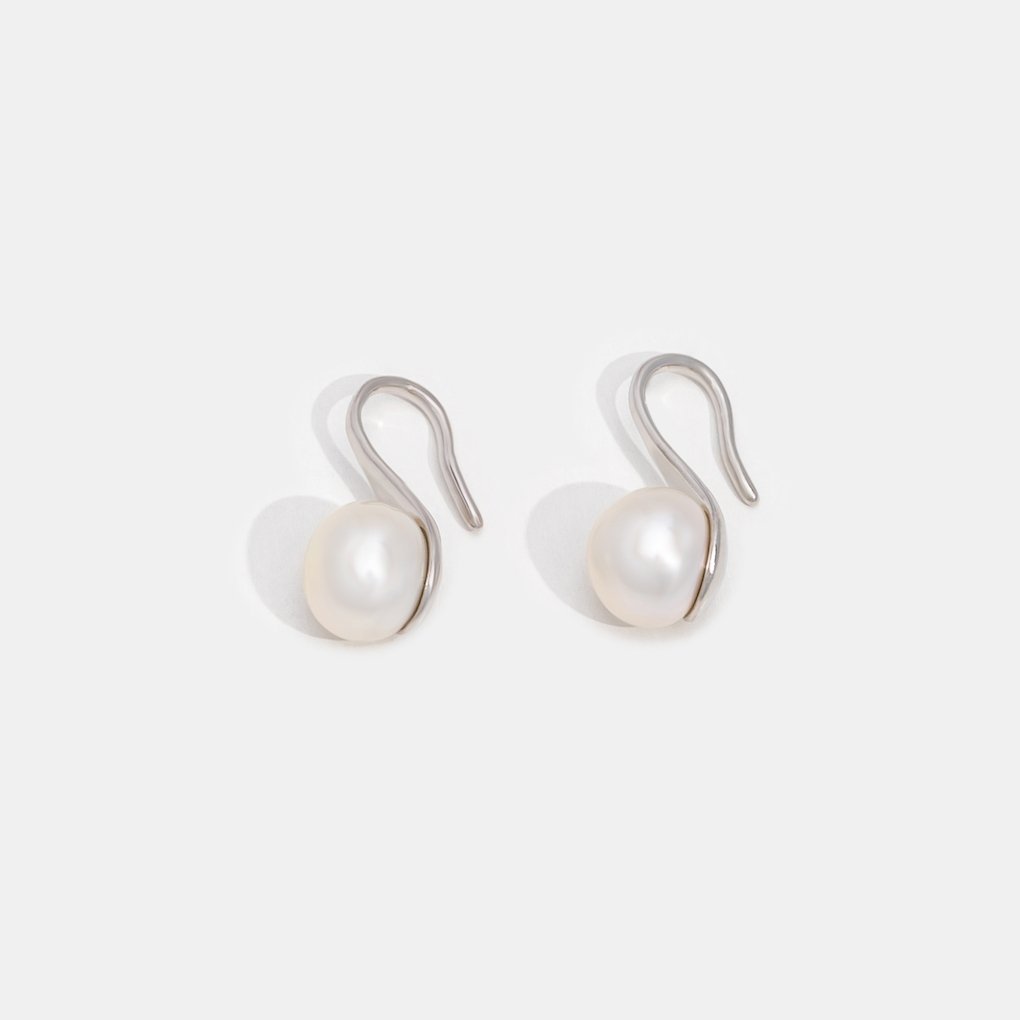 Danaya Pearl Drop Gold Earrings - Beautiful Earth Boutique