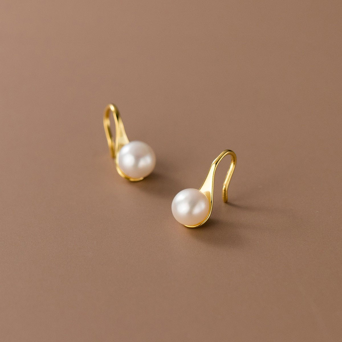 Danaya Pearl Drop Gold Earrings - Beautiful Earth Boutique