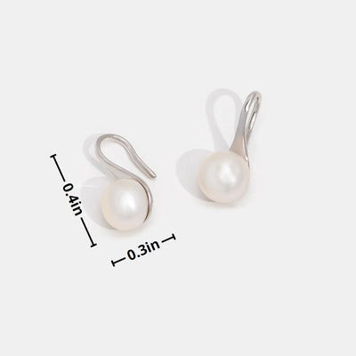 Danaya Pearl Drop Silver Earrings - Beautiful Earth Boutique