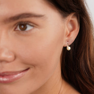 Danaya Pearl Drop Silver Earrings - Beautiful Earth Boutique