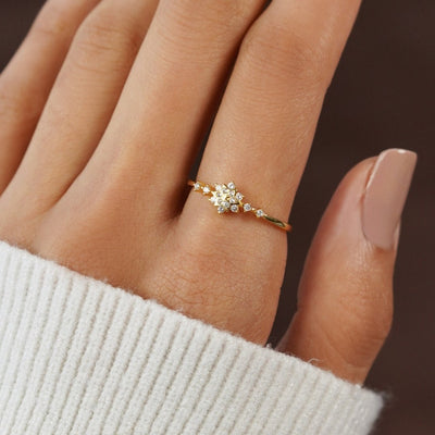 Daughter | 925 Sterling Silver Snowflake Ring - Beautiful Earth Boutique