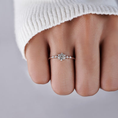 Daughter | 925 Sterling Silver Snowflake Ring - Beautiful Earth Boutique