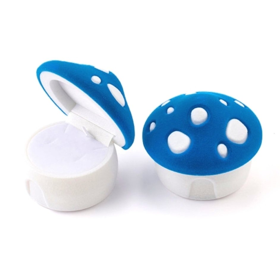 Electric Blue Mushroom Jewelry Box - Beautiful Earth Boutique