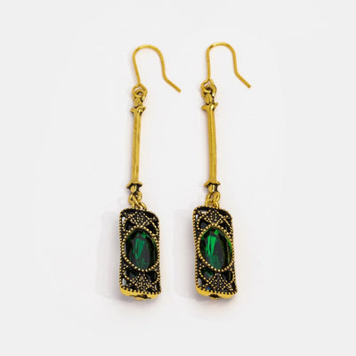 Emerald Green Crystal Earrings - Beautiful Earth Boutique