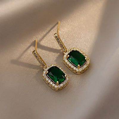 evergreen-gold-crystal-earrings - Beautiful Earth Boutique