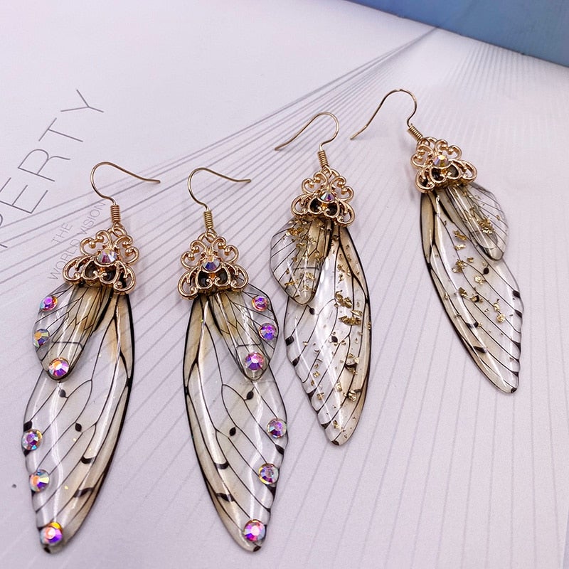 Fairy Wing Statement Earrings