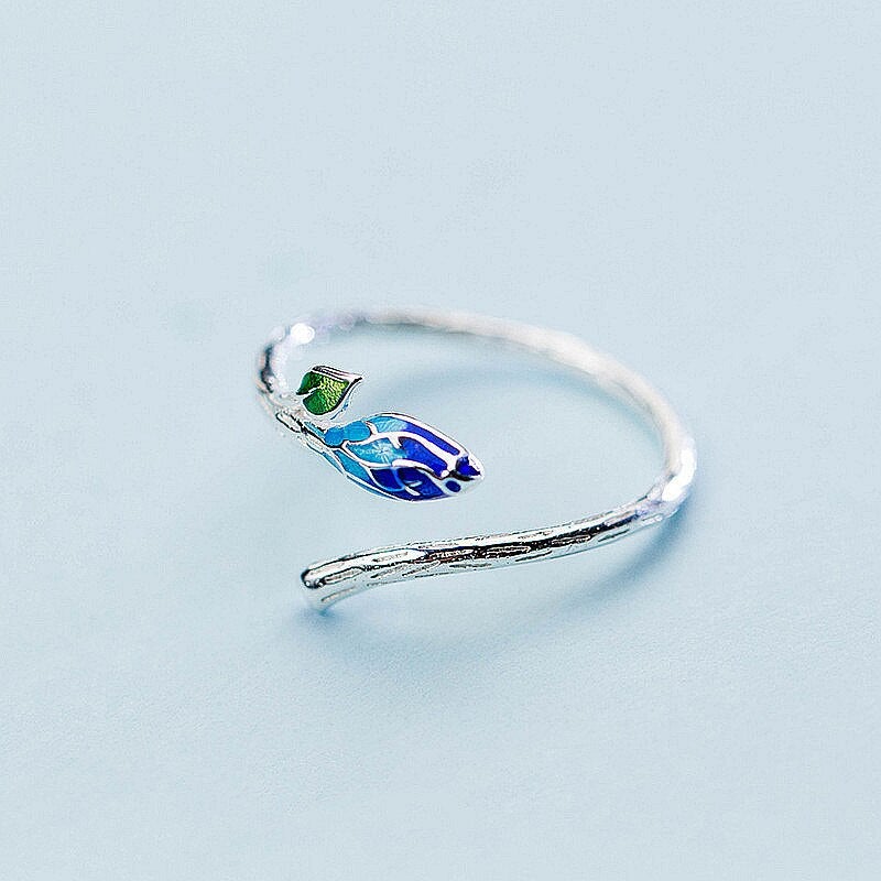 Flower Bud 925 Sterling Silver Ring