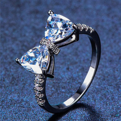 Forget Me Not Bow Ring