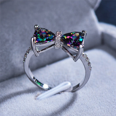 Forget Me Not Bow Ring