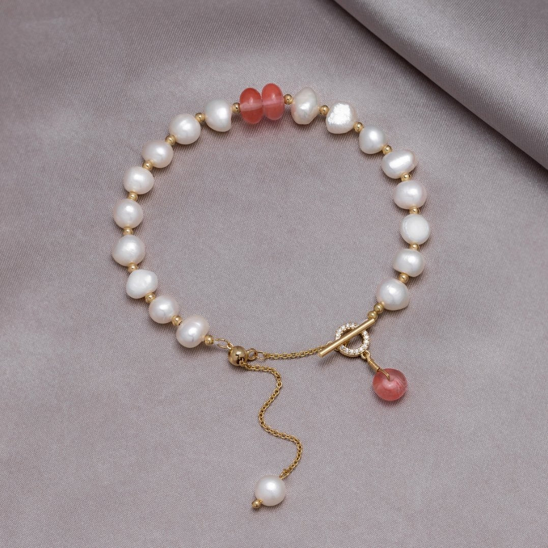 Freshwater Pearl & Aventurine Bracelet - Beautiful Earth Boutique