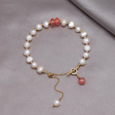 Freshwater Pearl & Aventurine Bracelet - Beautiful Earth Boutique