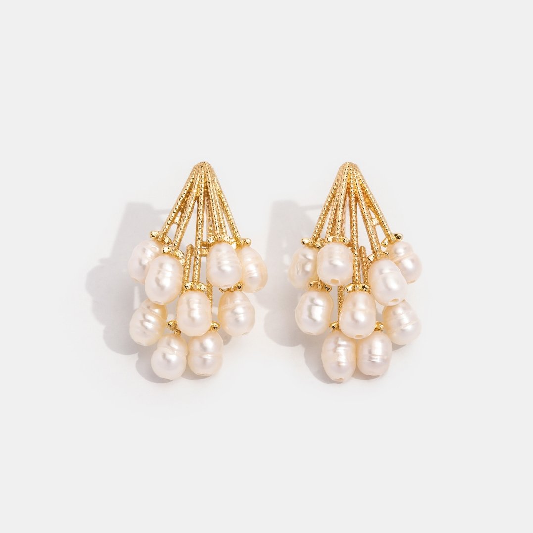 Freshwater Pearl Drop Earrings - Beautiful Earth Boutique