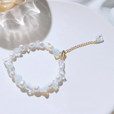 Freshwater Pearl & Moonstone Bracelet