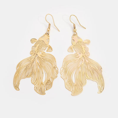 Gold Koi Fish Earrings - Beautiful Earth Boutique