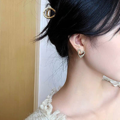 Golden Heart Earrings