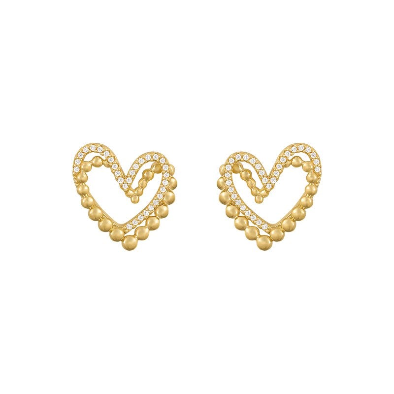 Golden Heart Earrings