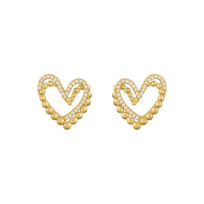 Golden Heart Earrings