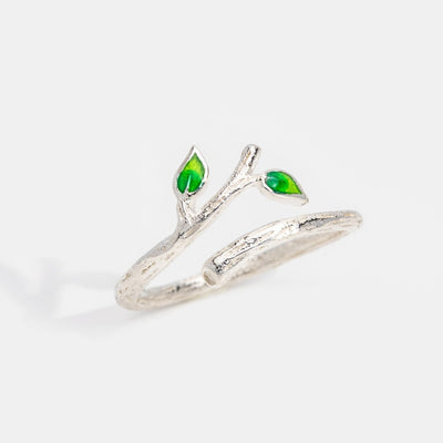 Green Vine Silver Ring - Beautiful Earth Boutique