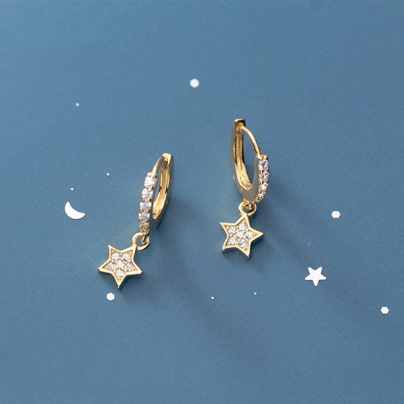 ‘Guiding Star’ Hoop Earrings