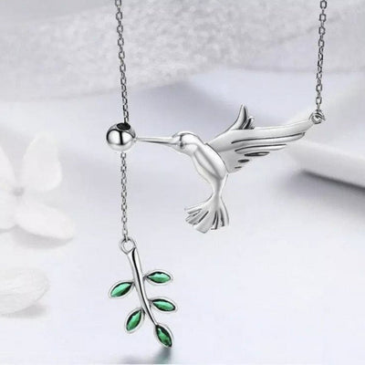 Hummingbird 925 Sterling Silver Necklace