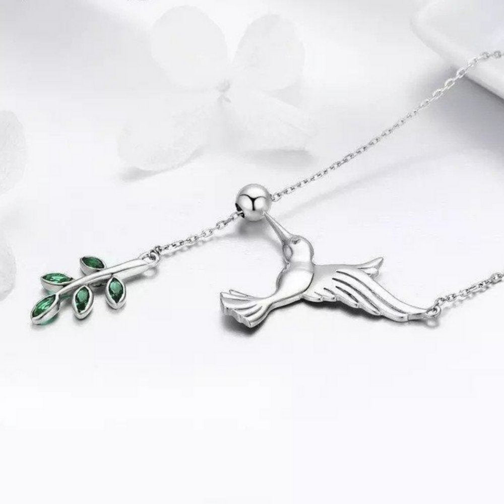 Hummingbird 925 Sterling Silver Necklace