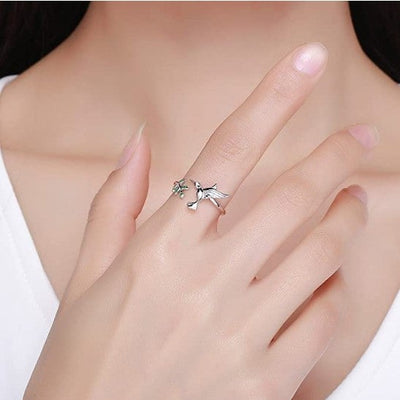 Hummingbird 925 Sterling Silver Ring