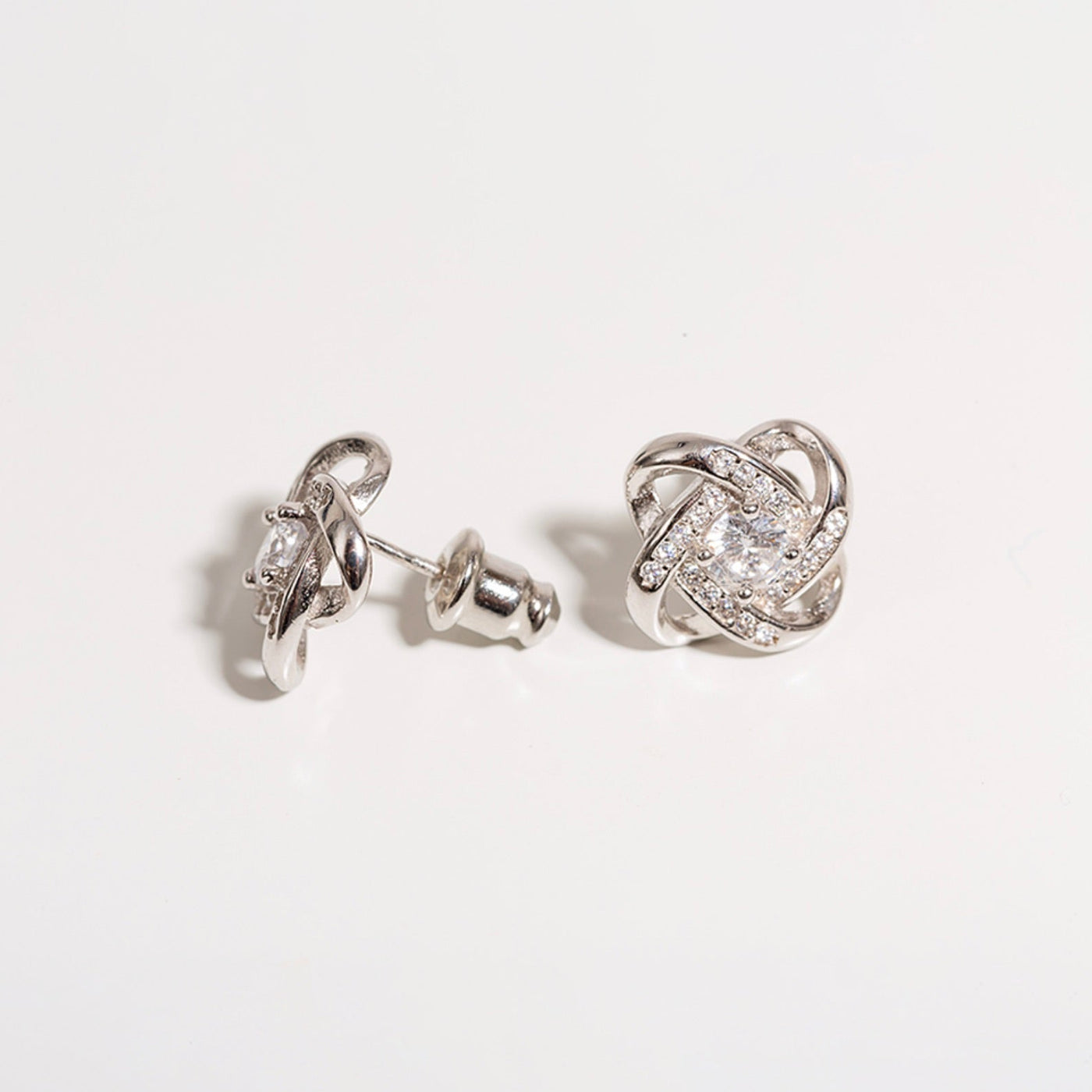 'Knotted Love' Sterling Silver Earrings - Beautiful Earth Boutique