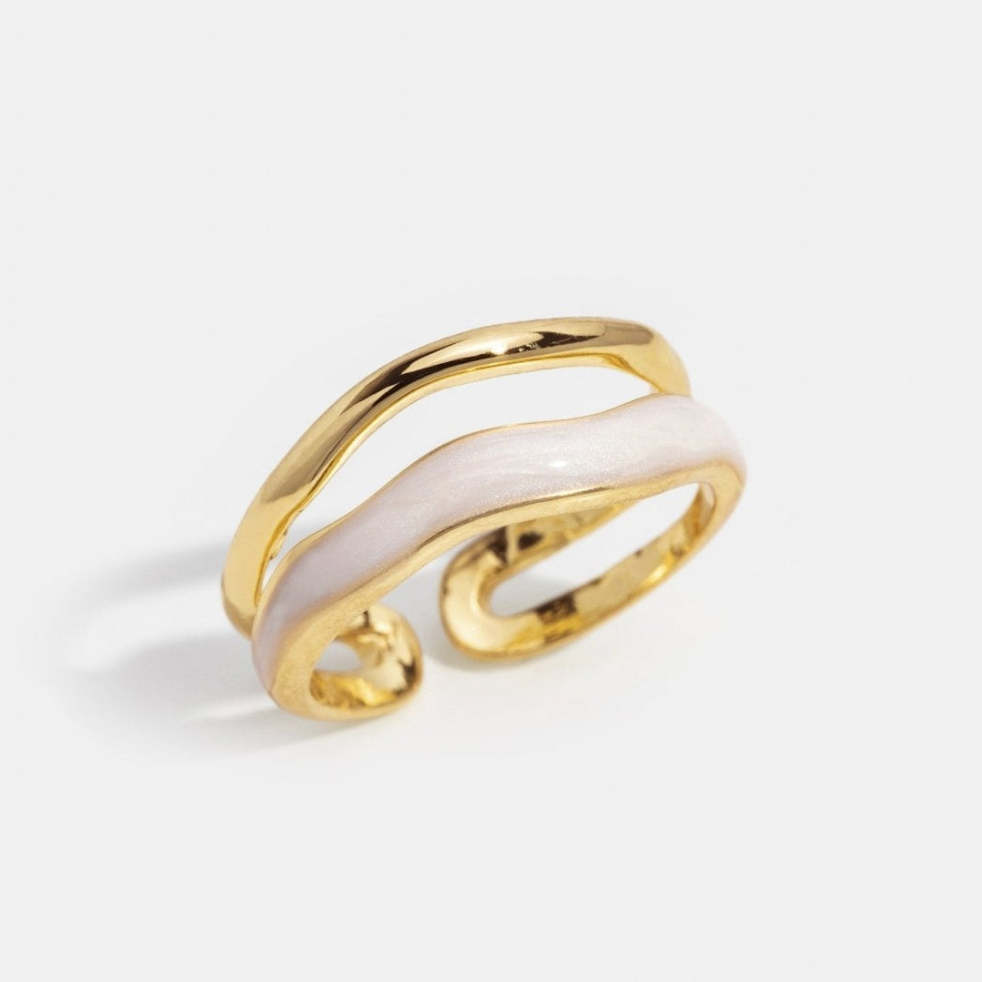 Layered Sahara Gold Ring - Beautiful Earth Boutique