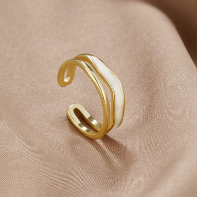 Layered Sahara Gold Ring - Beautiful Earth Boutique