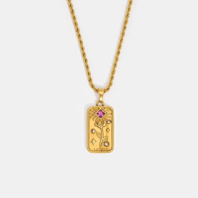 ‘Lovers’ Tarot Pendant Necklace - Beautiful Earth Boutique