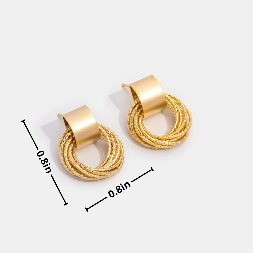 Luxury Gold Hoop Earrings - Beautiful Earth Boutique