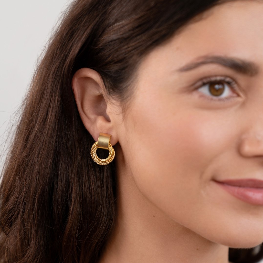 Luxury Gold Hoop Earrings - Beautiful Earth Boutique