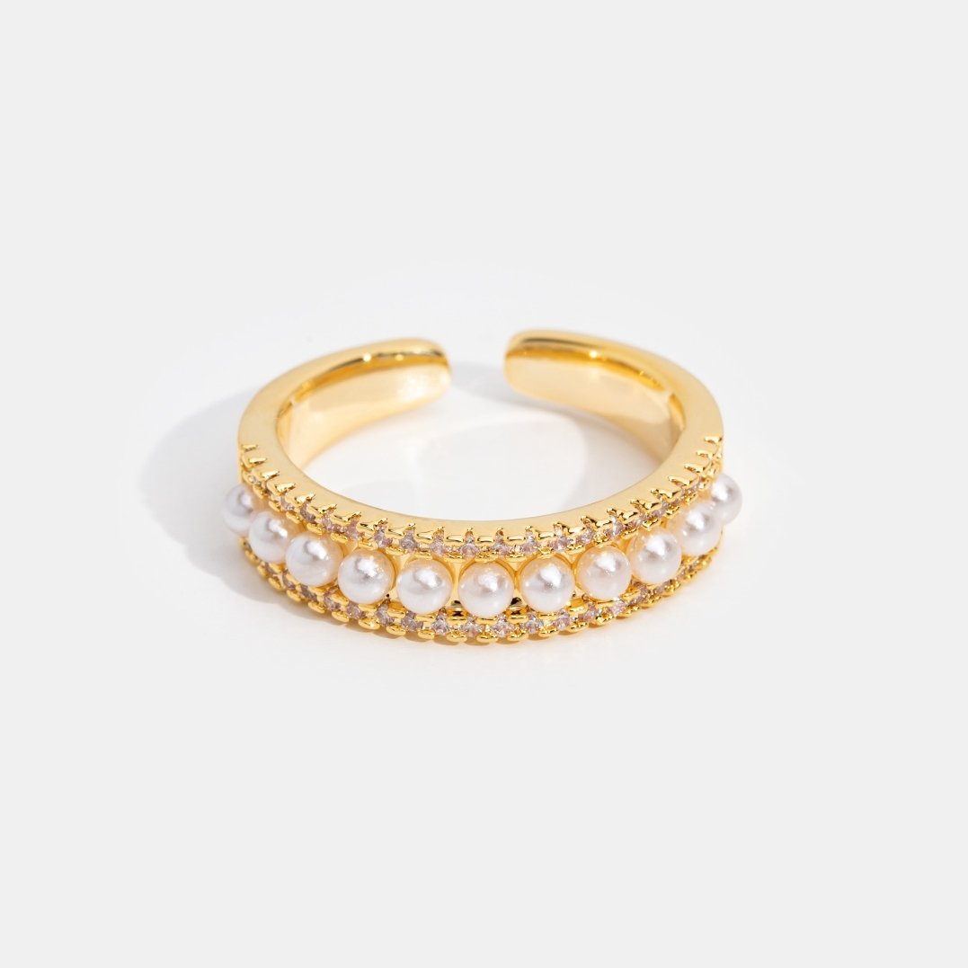 Luxury Gold Pearl Ring - Beautiful Earth Boutique