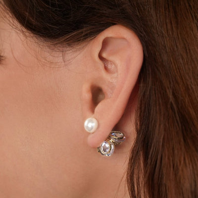 Margie Crystal Pearl Earrings - Beautiful Earth Boutique