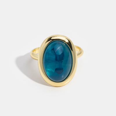 Marina Blue Statement Ring - Beautiful Earth Boutique UK