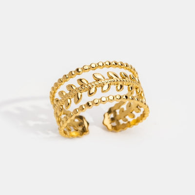 Marissa Layered Gold Leaf Ring - Beautiful Earth Boutique UK