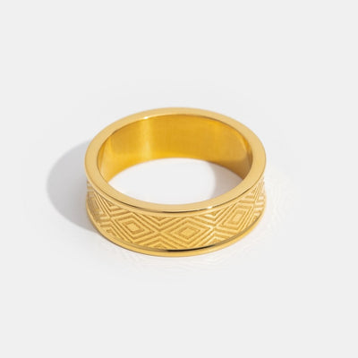 Monette Gold Band Ring - Beautiful Earth Boutique