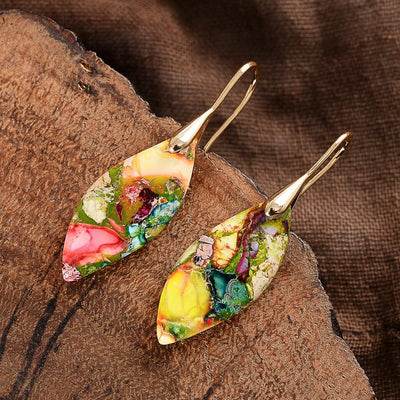 Multicolored Regalite Stone Earrings