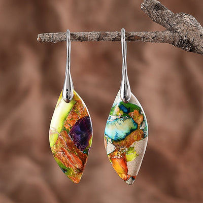 Multicolored Regalite Stone Earrings