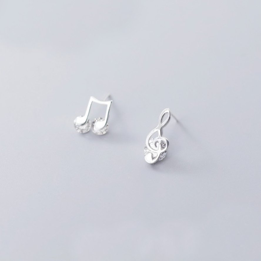 Music Note Stud Earrings