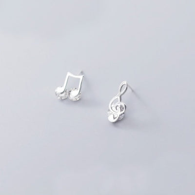 Music Note Stud Earrings