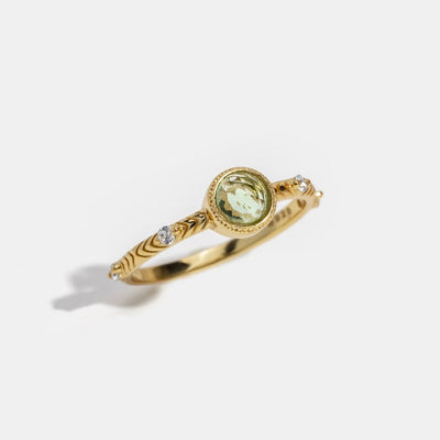 Nerisa Crystal Gold Ring - Beautiful Earth Boutique