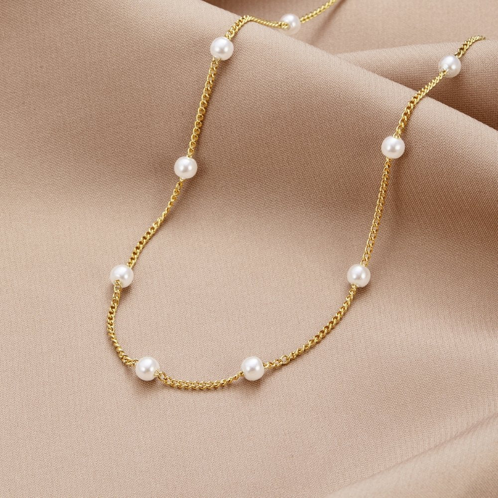 Nura Pearl 18K Gold Necklace - Beautiful Earth Boutique