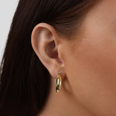 Nuri Pearl Hoop Earrings - Beautiful Earth Boutique