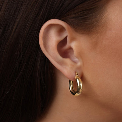 Nuri Pearl Hoop Earrings - Beautiful Earth Boutique