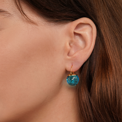 Ocean Blue Austrian Crystal Earrings