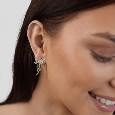 Odette Crystal Drop Earrings - Beautiful Earth Boutique