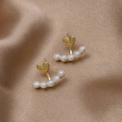 Pearl & Heart Romance Earrings - Beautiful Earth Boutique