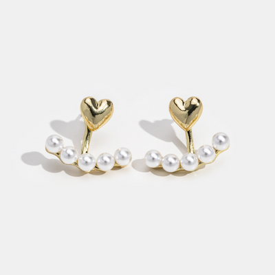 Pearl & Heart Romance Earrings - Beautiful Earth Boutique